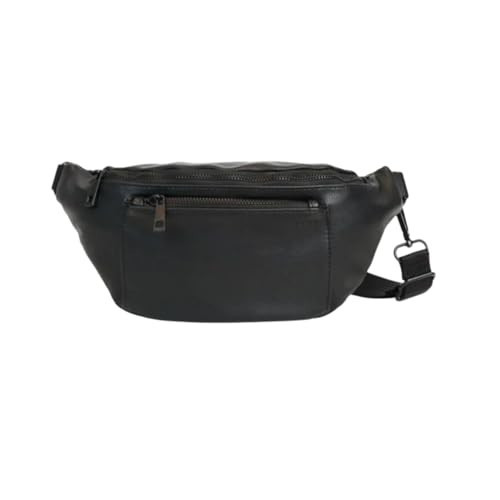 FAWN DESIGN The Fawny Pack Black Fanny Pack, Fanny Pack for Women Crossbody Bag, 2 Pockets and 6 Interior Card Slots, Adjustable Nylon Strap | Amazon (US)