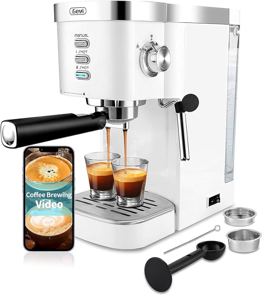 Gevi Espresso Machine, Espresso Maker with Milk Frother Steam Wand, Compact Espresso Super Automa... | Amazon (US)