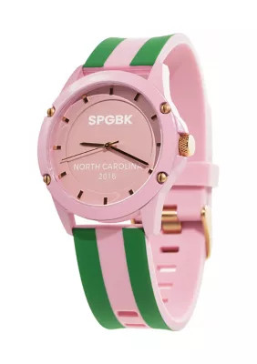 SPGBK Unisex Quad Pink and Green Silicone Band Watch | Belk