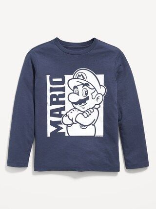 Long-Sleeve Gender-Neutral Super Mario Bros.™ Graphic T-Shirt for Kids | Old Navy (US)