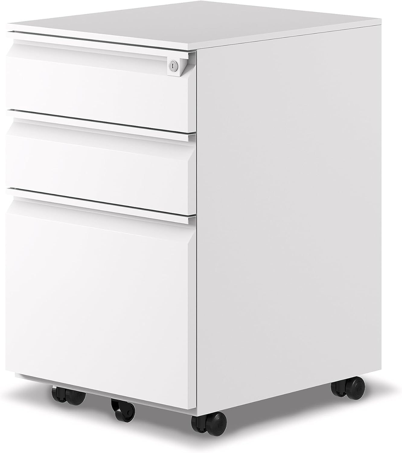 Sanoolir 3-Drawer Mobile File Cabinets Rolling, Vertical Metal Filing Cabinet for Legal & Letter ... | Amazon (US)