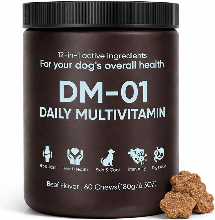 Amazon.com : DM-01 Daily Multivitamin for Dogs, Dog Daily Multivitamin for Skin & Coat Health, Jo... | Amazon (US)