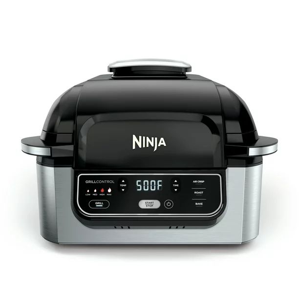 Ninja® Foodi™ 4-in-1 Indoor Grill with 4-Quart Air Fryer, Roast, & Bake, AG300 - Walmart.com | Walmart (US)