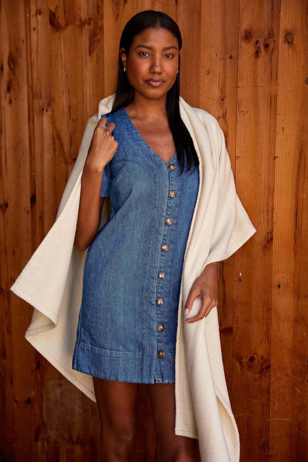 Bayside Herringbone Shawl | ChappyWrap