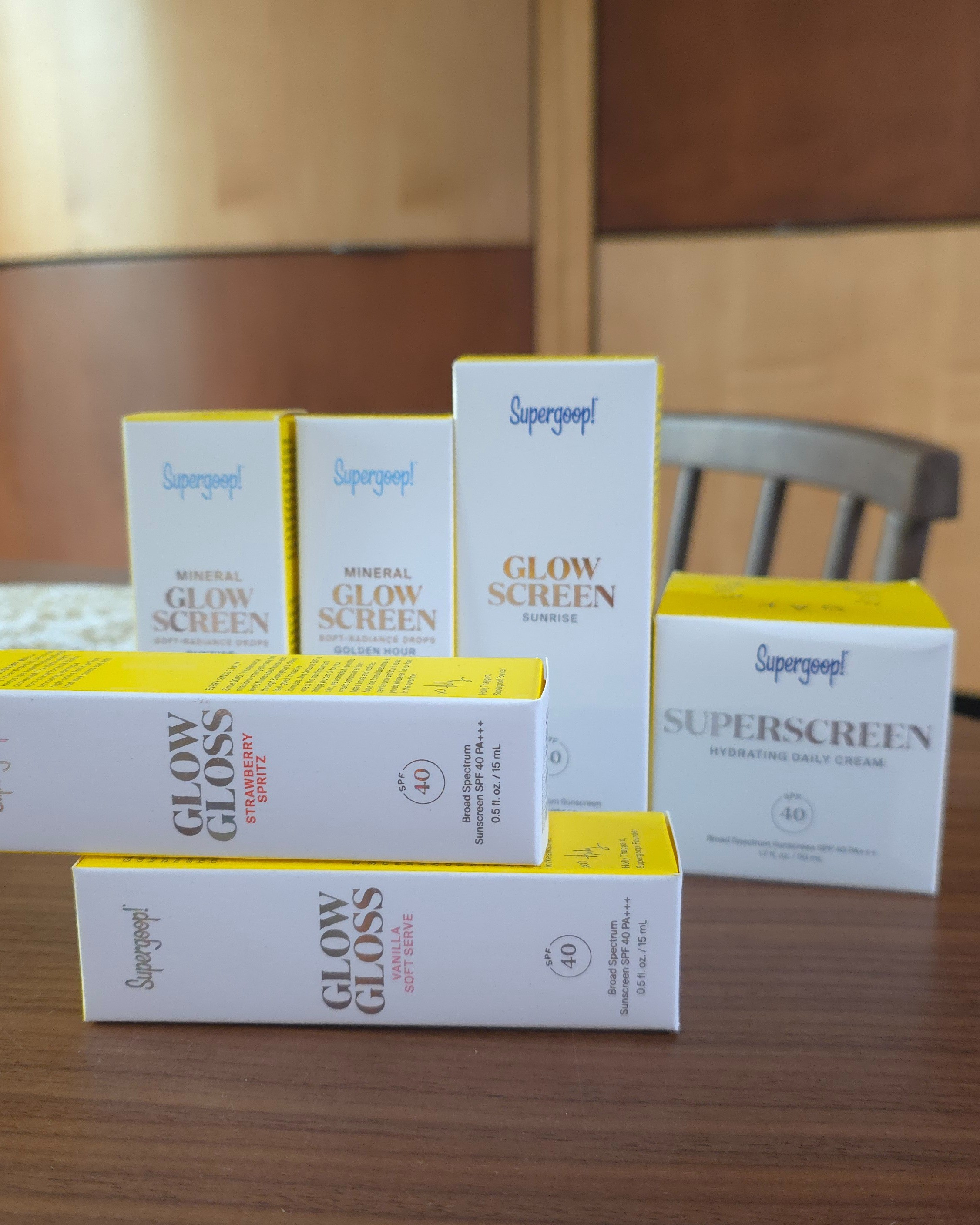 some of my favorite supergoop products. the superscreen is a daily moisturizer with spf that doesn't dry out your skin. also love how hydrating the glow glosses are and the natural shine of the glow screen drops!

#LTKBeauty #LTKFindsUnder100 #LTKTravel