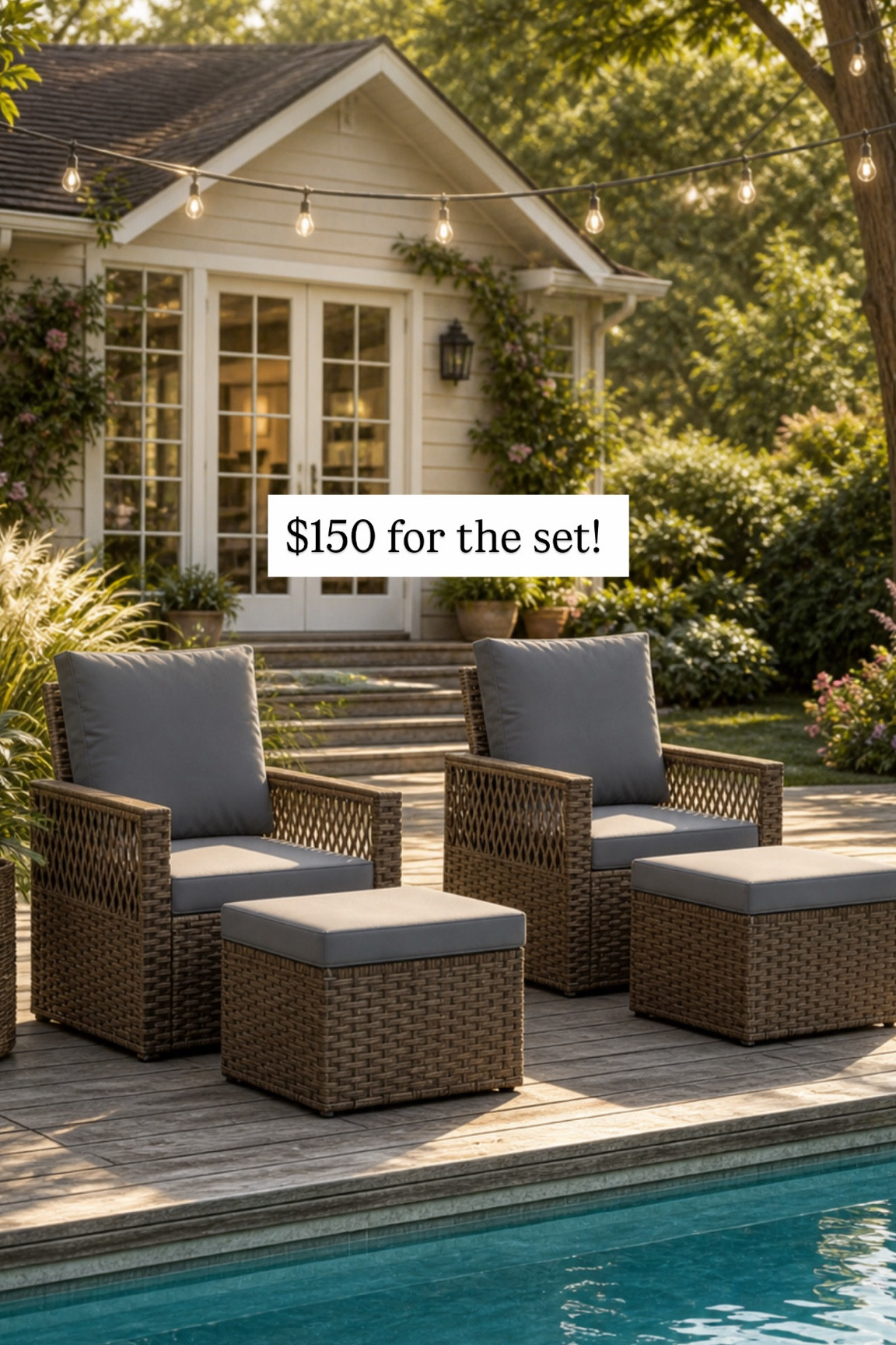 This is insane. Under $150 for the four piece set, grab it before it sells out.

#LTKSaleAlert #LTKHome #LTKSeasonal