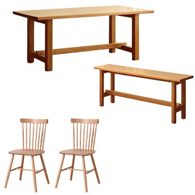 Solid wood thickened dining table home cherry wood | Wayfair North America
