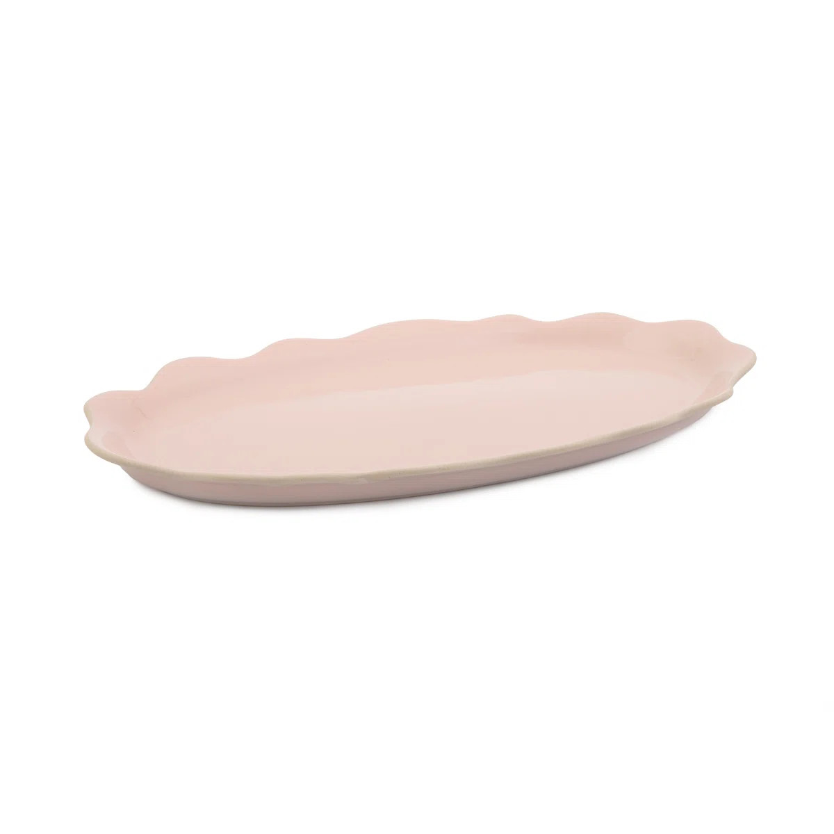 Jamie Oliver Big Love Pass-Me Platter, Stoneware, 35x20cm, Pink | Wayfair UK