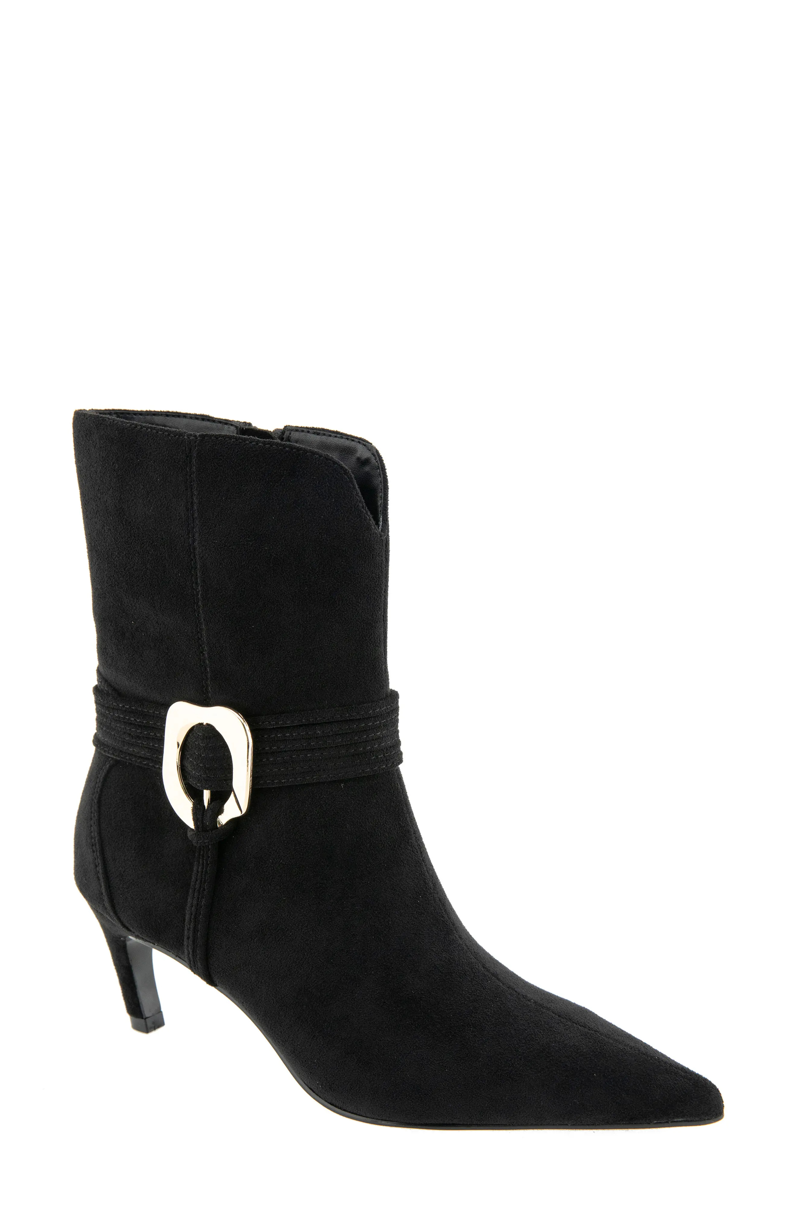 bcbg Zoryn Belted Pointed Toe Boot in Tan at Nordstrom, Size 9.5 | Nordstrom
