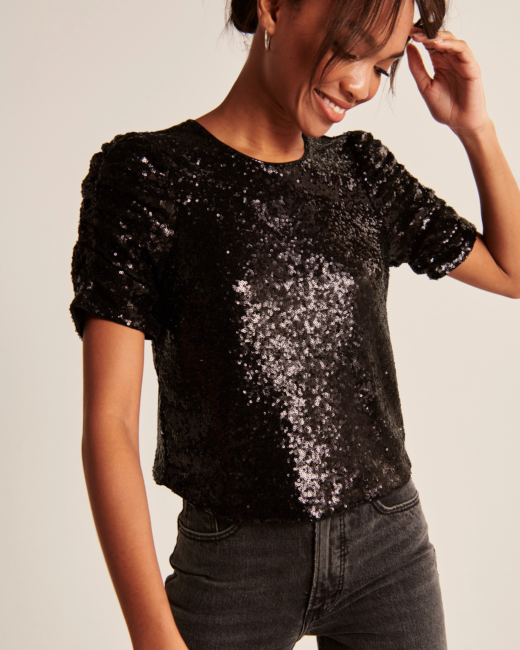 Sequin Tee | Abercrombie & Fitch (US)