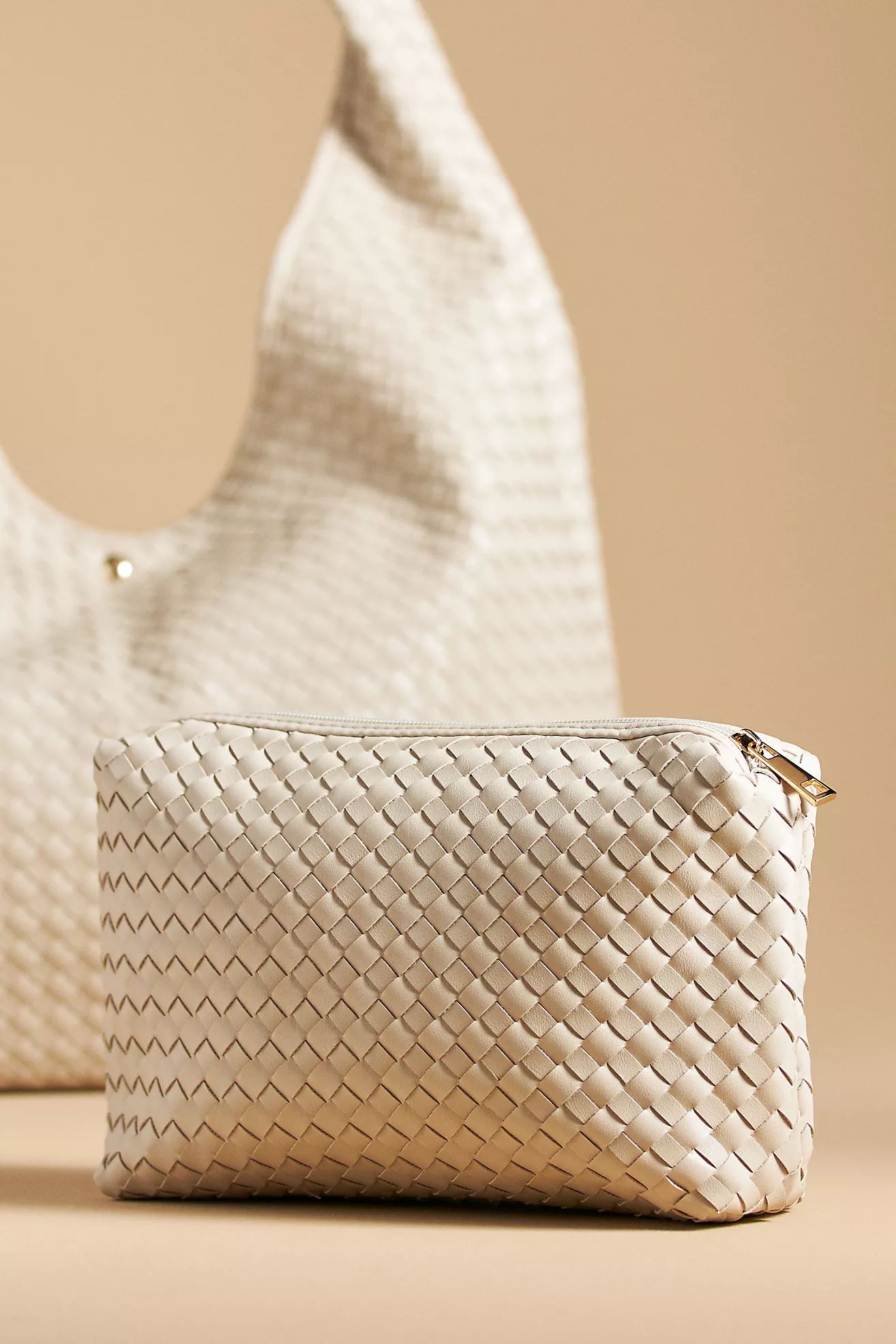The Love Knot Faux Leather Bag: Woven Edition | Anthropologie (US)