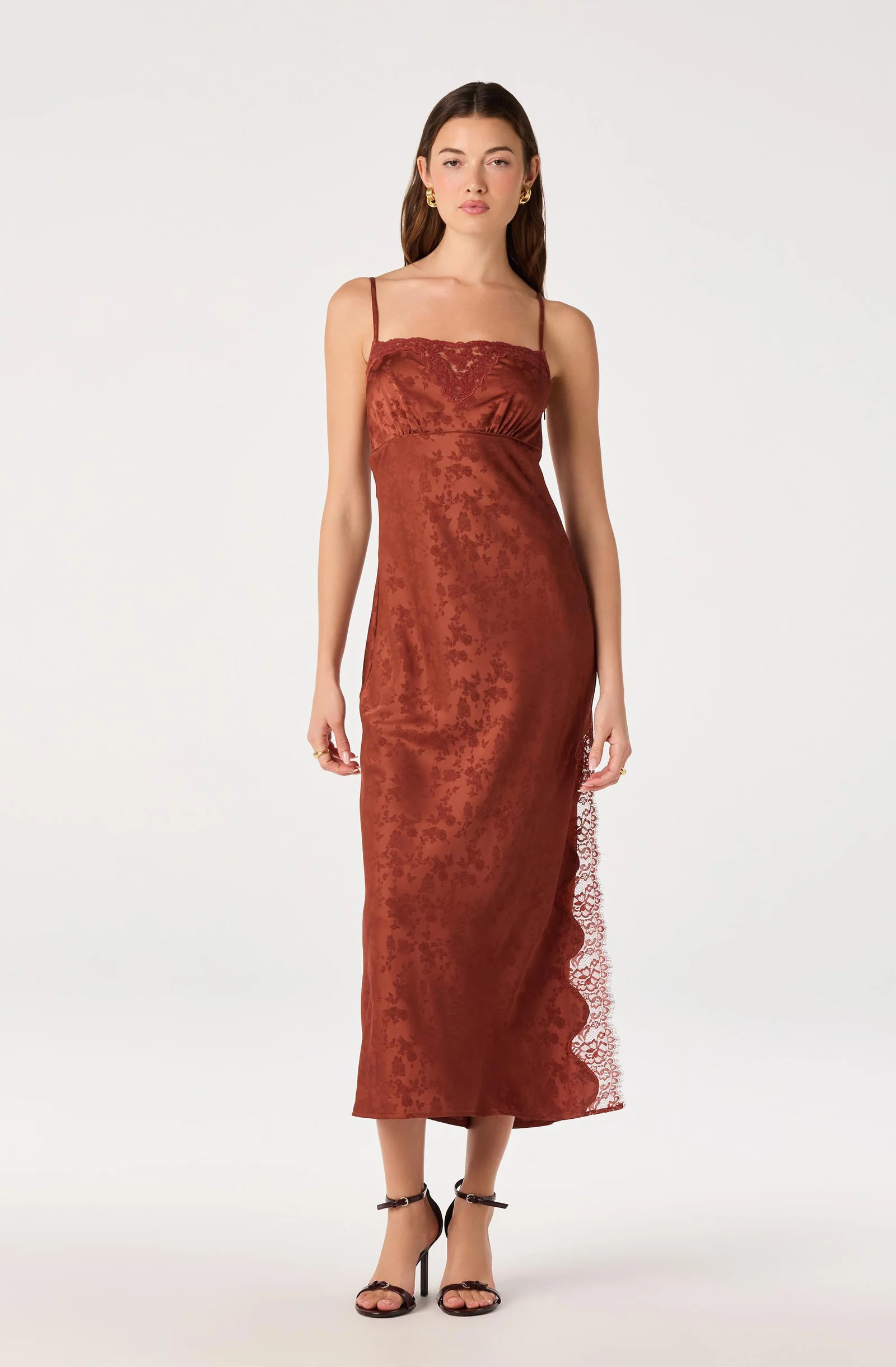 Kristian Jacquard Maxi Dress - Spice / XS | ASTR The Label (US)
