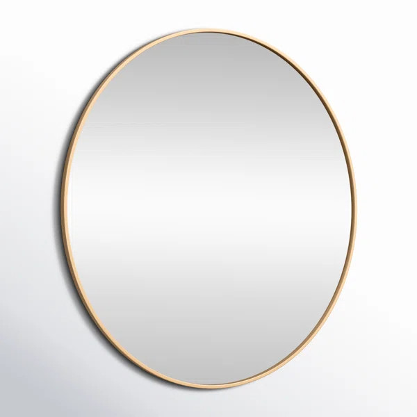 Sabine Metal Round Wall Mirror | Wayfair North America