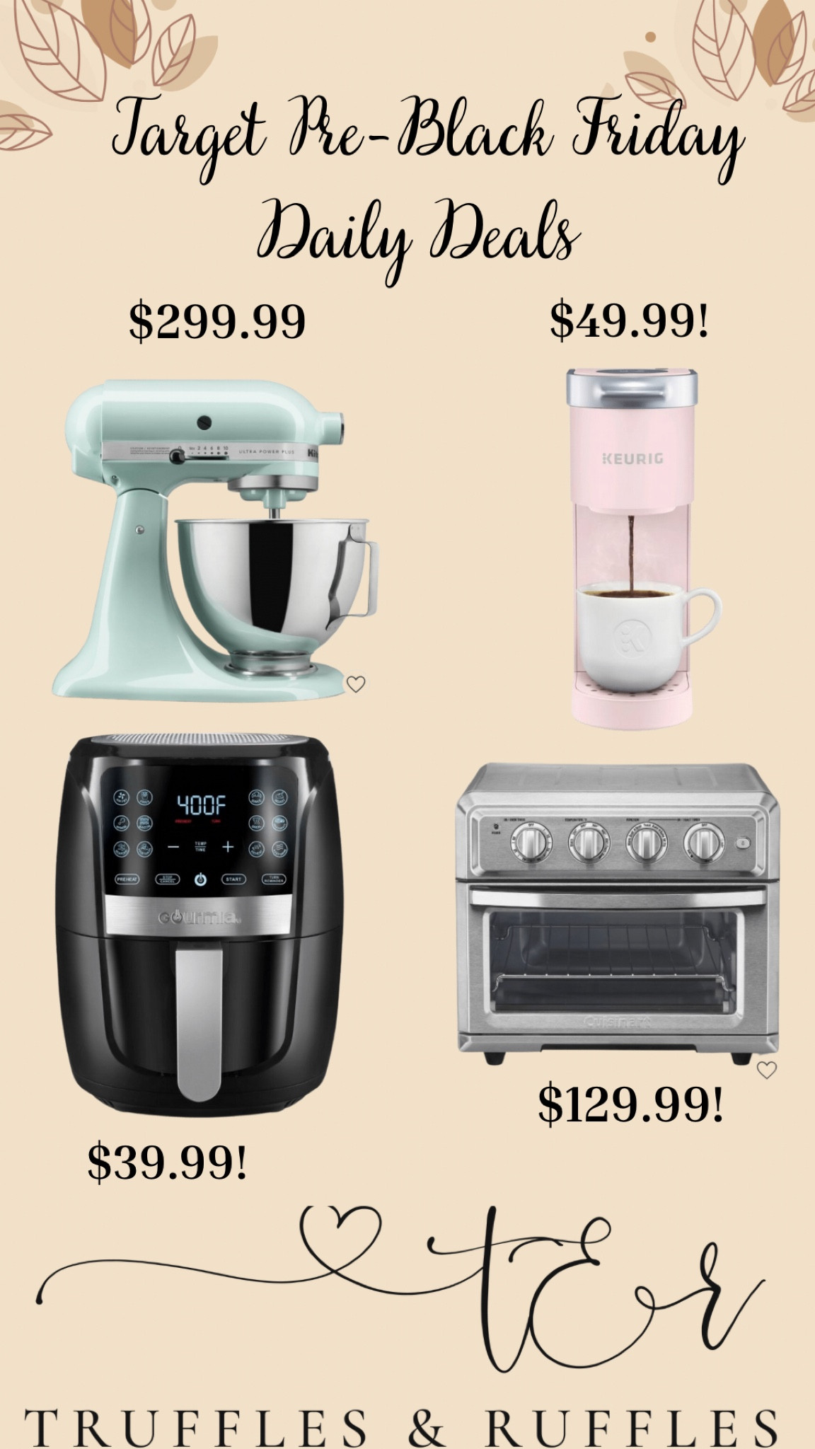 Target daily deals//Black Friday deals//gifts//Christmas gifts//gift guides//home appliances//target deals//kitchen finds//gift idea//trufflesandruffles_xoxoxo

#LTKsalealert #LTKHoliday #LTKGiftGuide