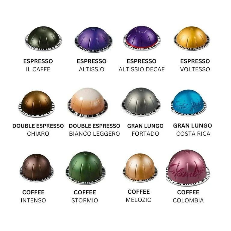 Nespresso Coffee Vertuo Pods VertuoLine Variety Sampler Capsules (12 Capsules) - Walmart.com | Walmart (US)