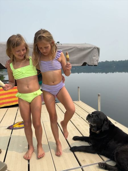 The girls absolutely loved spending a couple of days in the Northern woods of Wisconsin, and their new swimsuits from Walmart were perfect! They’re absolutely adorable with the ruffles, ruching, color blocking and more! All very affordable! 

#LTKkids #LTKswim #LTKSeasonal