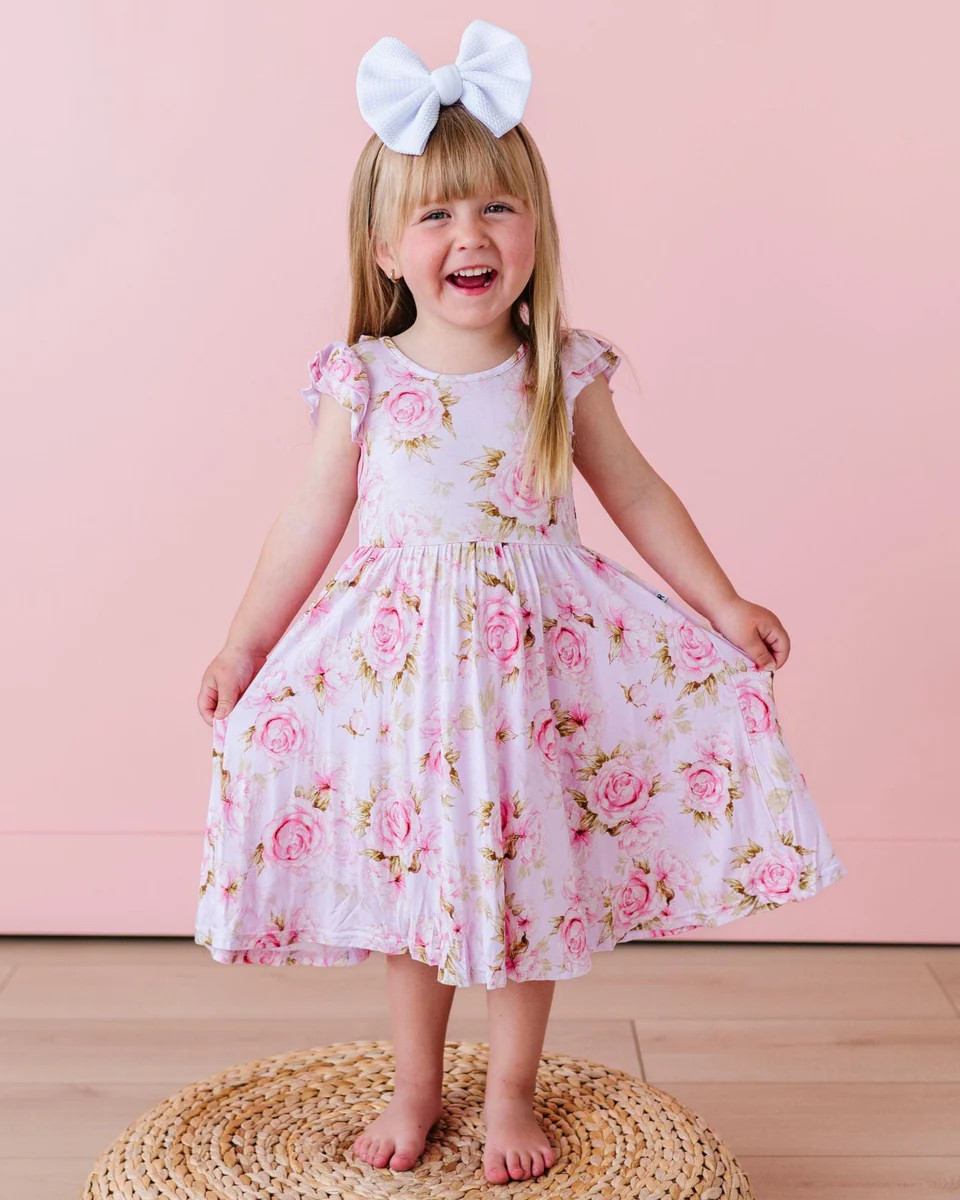 Rosey Moments Girls Dress | Bums & Roses