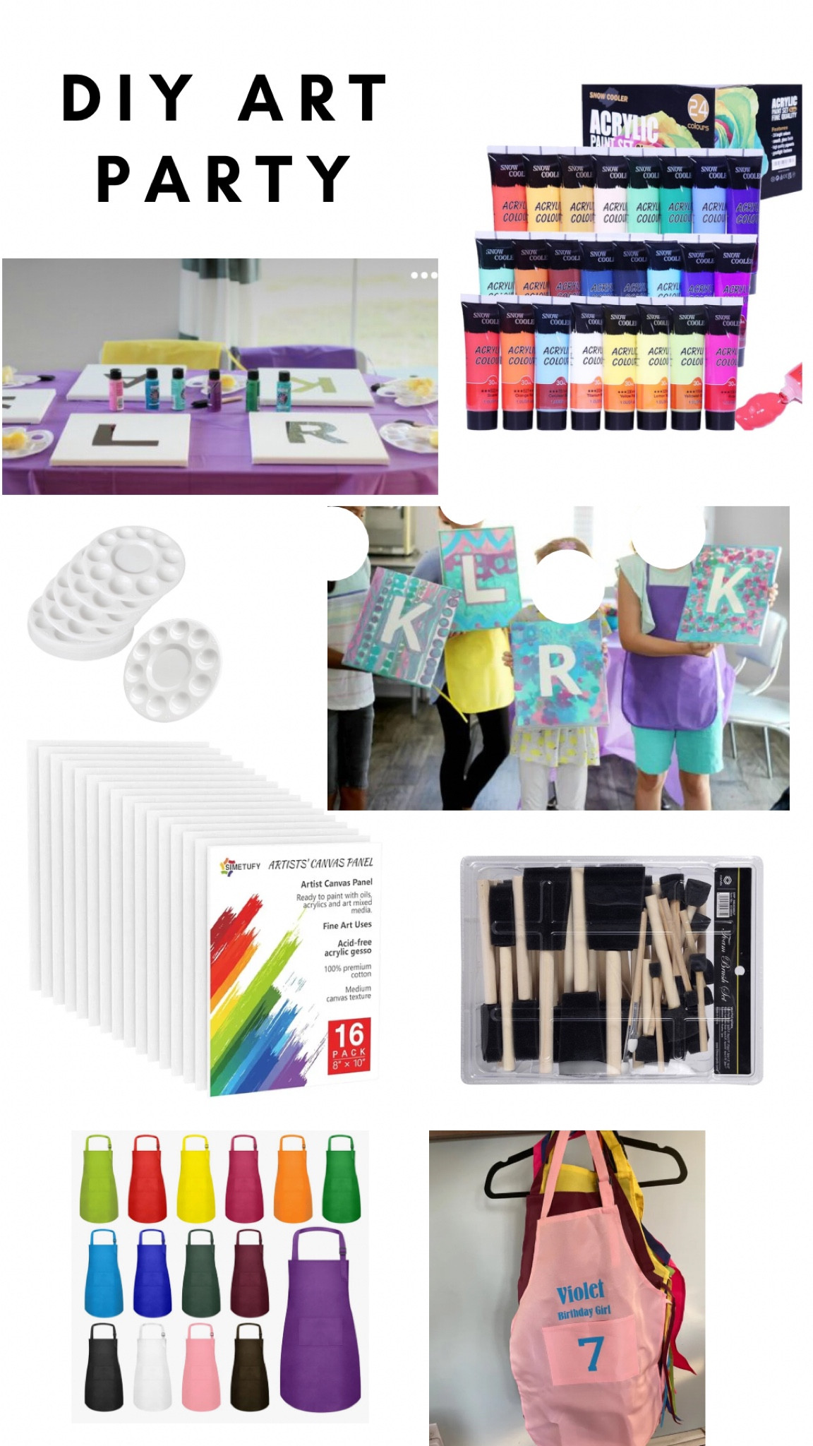 At home ART themed kids party supplies 🎨

#LTKsalealert #LTKparties
