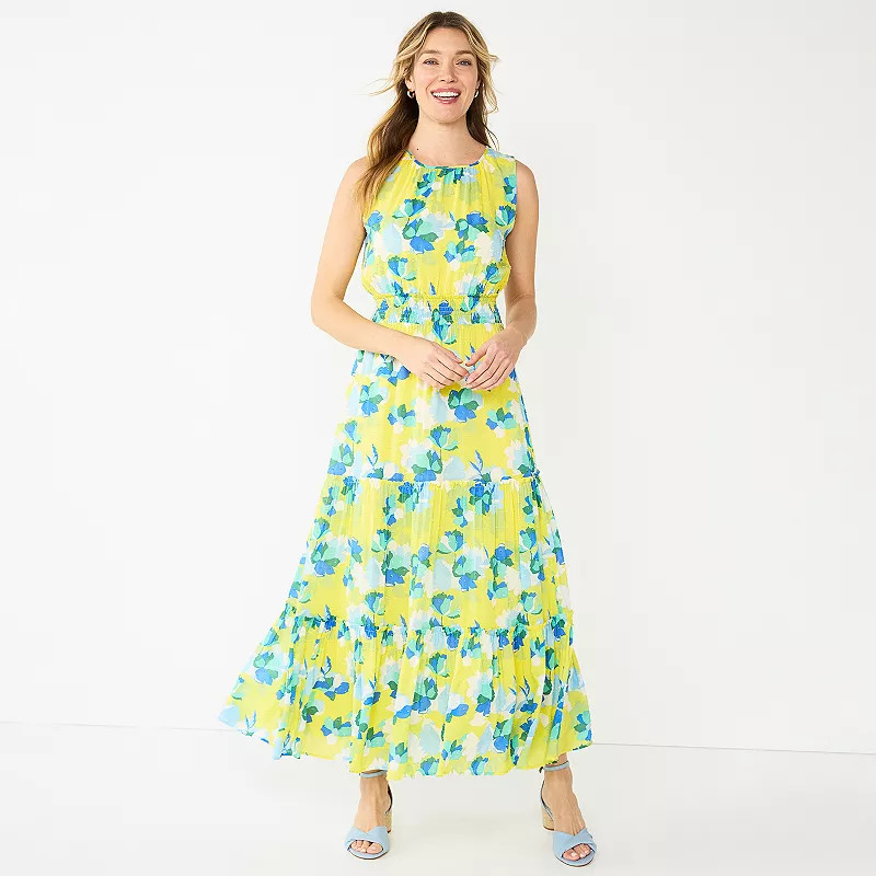Women's DRAPER JAMES RSVP Clip-Dot Tiered Maxi Dress | Kohl's