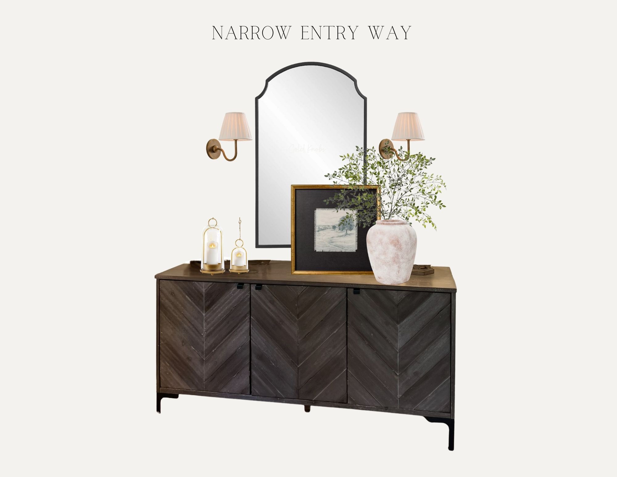 Entry decor, console, sconces with mirror, narrow entry

#LTKHome