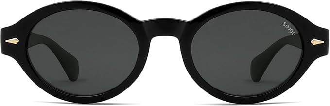 SOJOS Retro Oval Polarized Sunglasses for Women Men Chic Trendy 90s Sunnies Shades UV protection ... | Amazon (US)