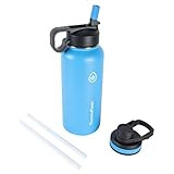 Thermoflask Double Stainless Steel Insulated Water Bottle, 32 oz, Capri | Amazon (US)