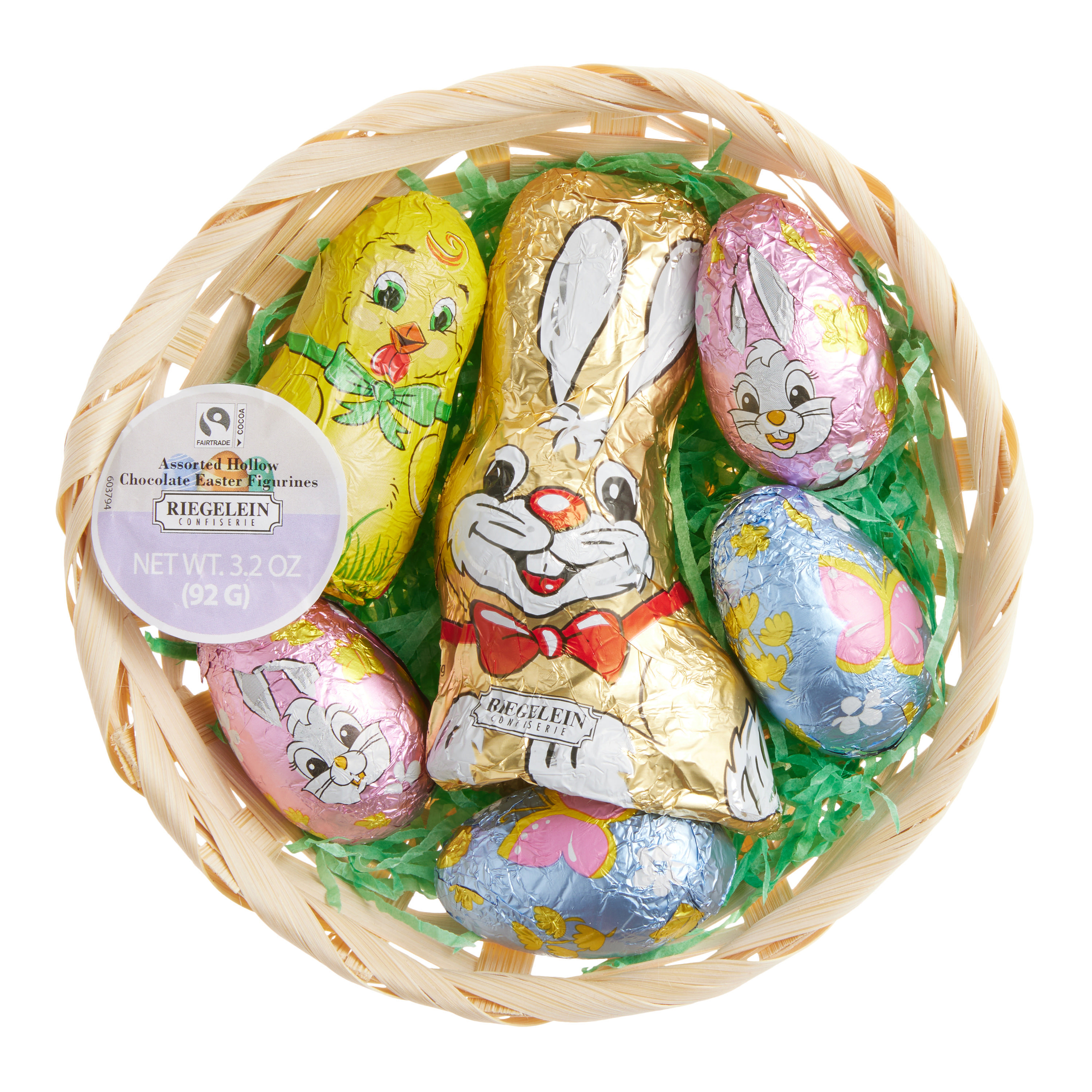 Riegelein Easter Milk Chocolates Mini Gift Basket | World Market