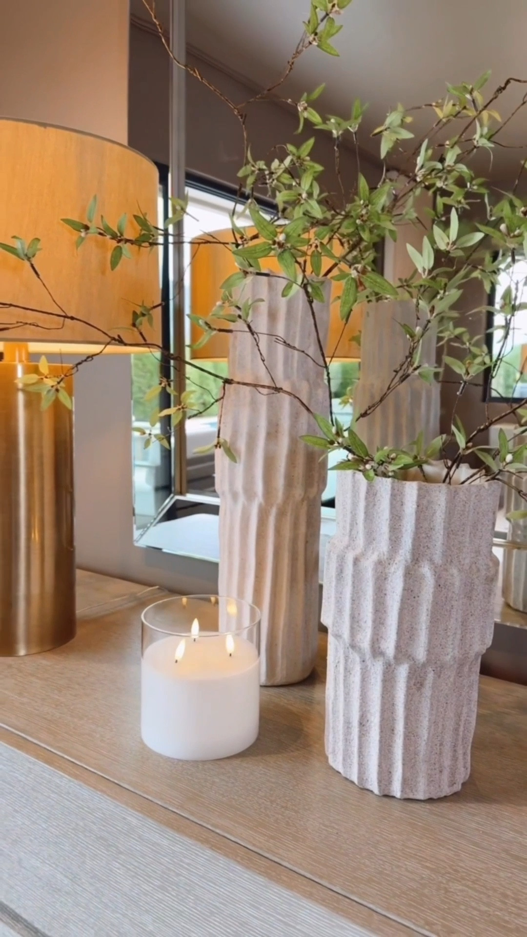 I am in love with the stunning neutral texted vases! They are such a great addition to elevate my dresser space! 

Neutral home living 
Home decor 
Neutral home decor 
Modern home decor 
 

#LTKHome