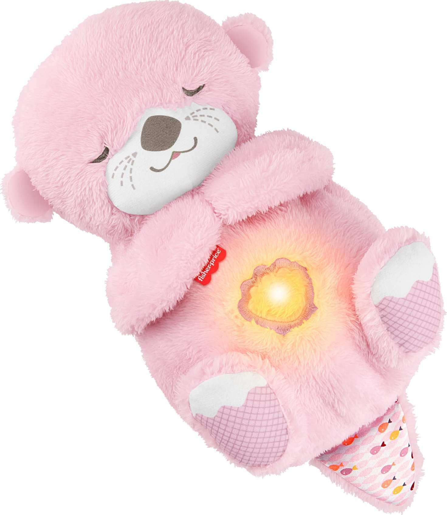 Fisher-Price Baby Toy Soothe ‘n Snuggle Otter, Pink Plush Portable Sound Machine with Breathing Motion & Lights for Newborns Ages 0+ Months | Amazon (US)