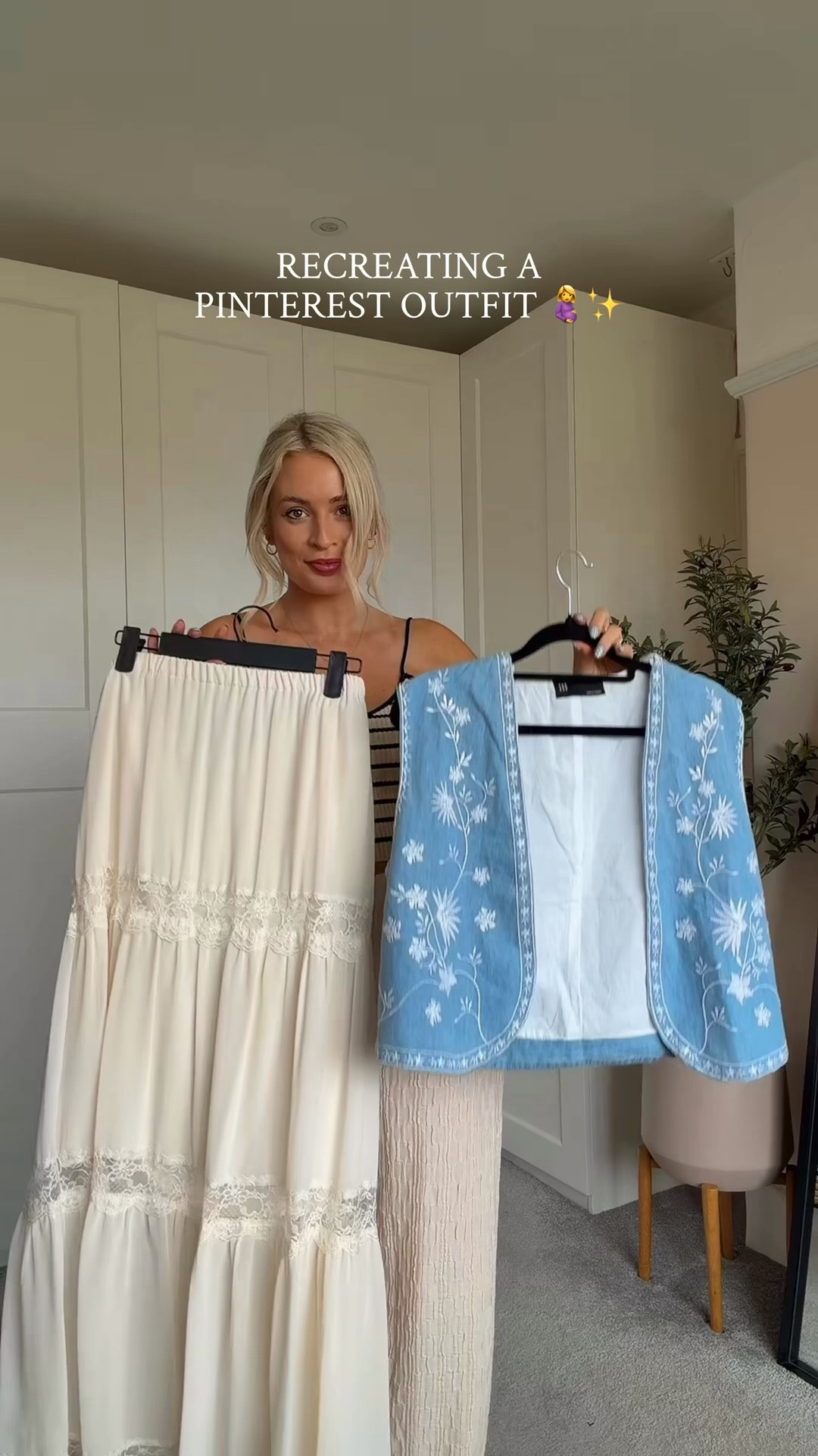 Potentially the last pregnancy outfit reel!!! 🥹💕 I filmed this a couple of months ago and completely forgot about it, but it was too cute not to share!