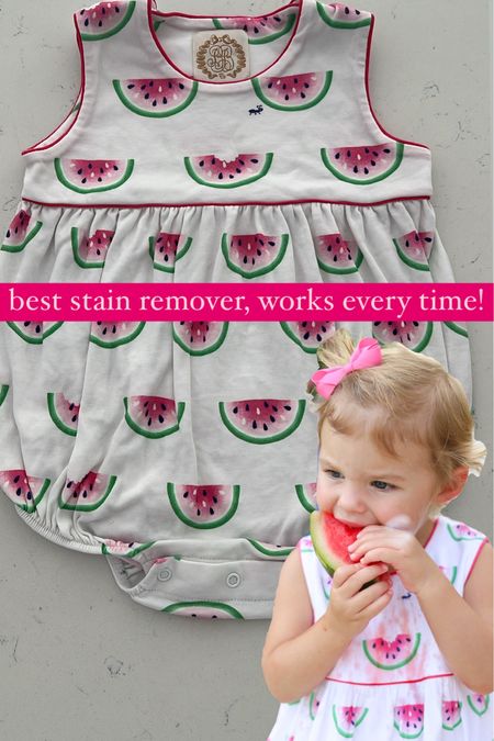 Spray stains all over, let sit at least 20-30 min then wash on delicate cycle, add a color grabber sheet, an oxi pod and a tablespoon of borax. #stainremover #stainremovertip 

#LTKKids #LTKFamily