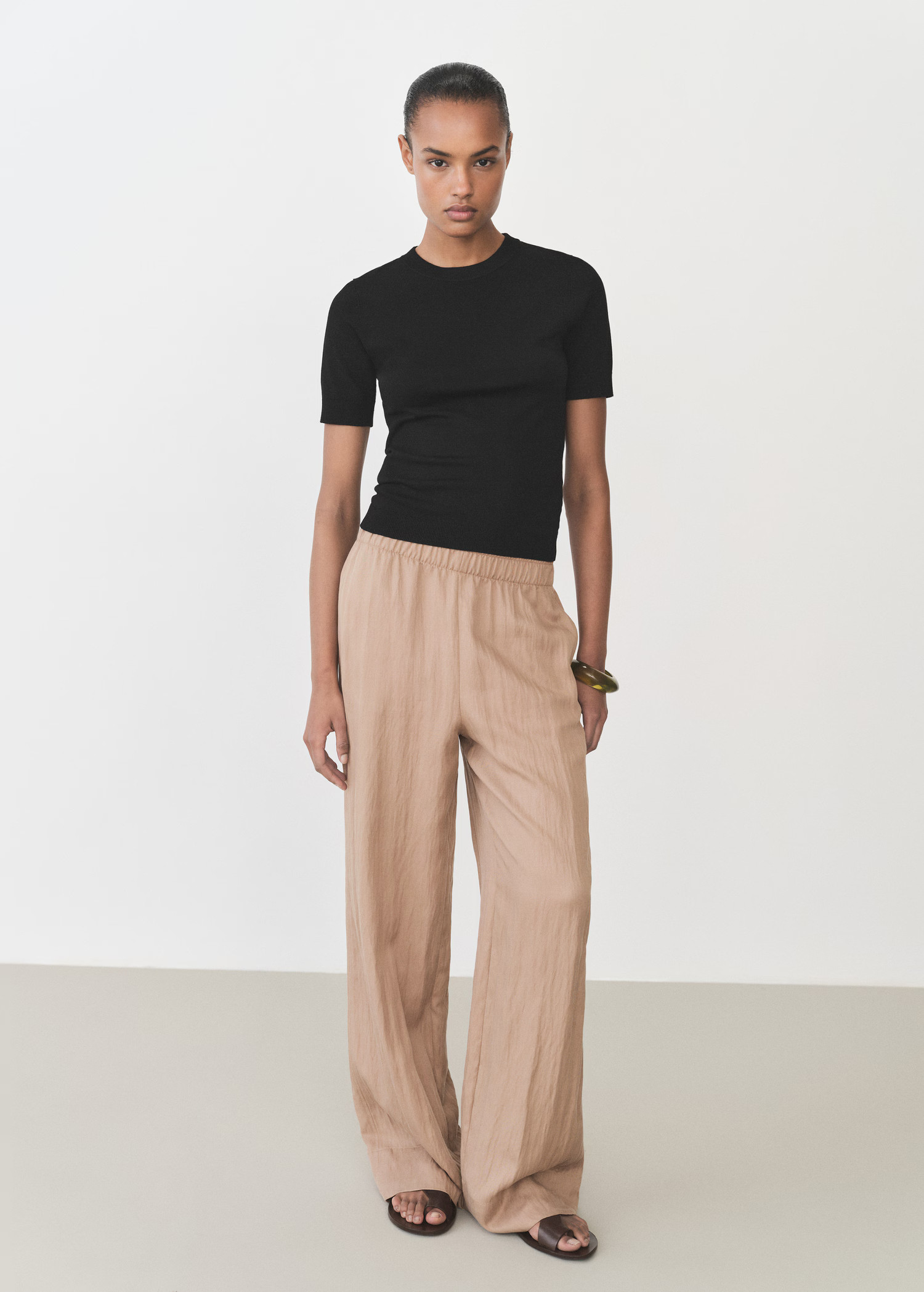 Short-sleeved fine-knit sweater - Women | MANGO USA | Mango (US/MX/AU)