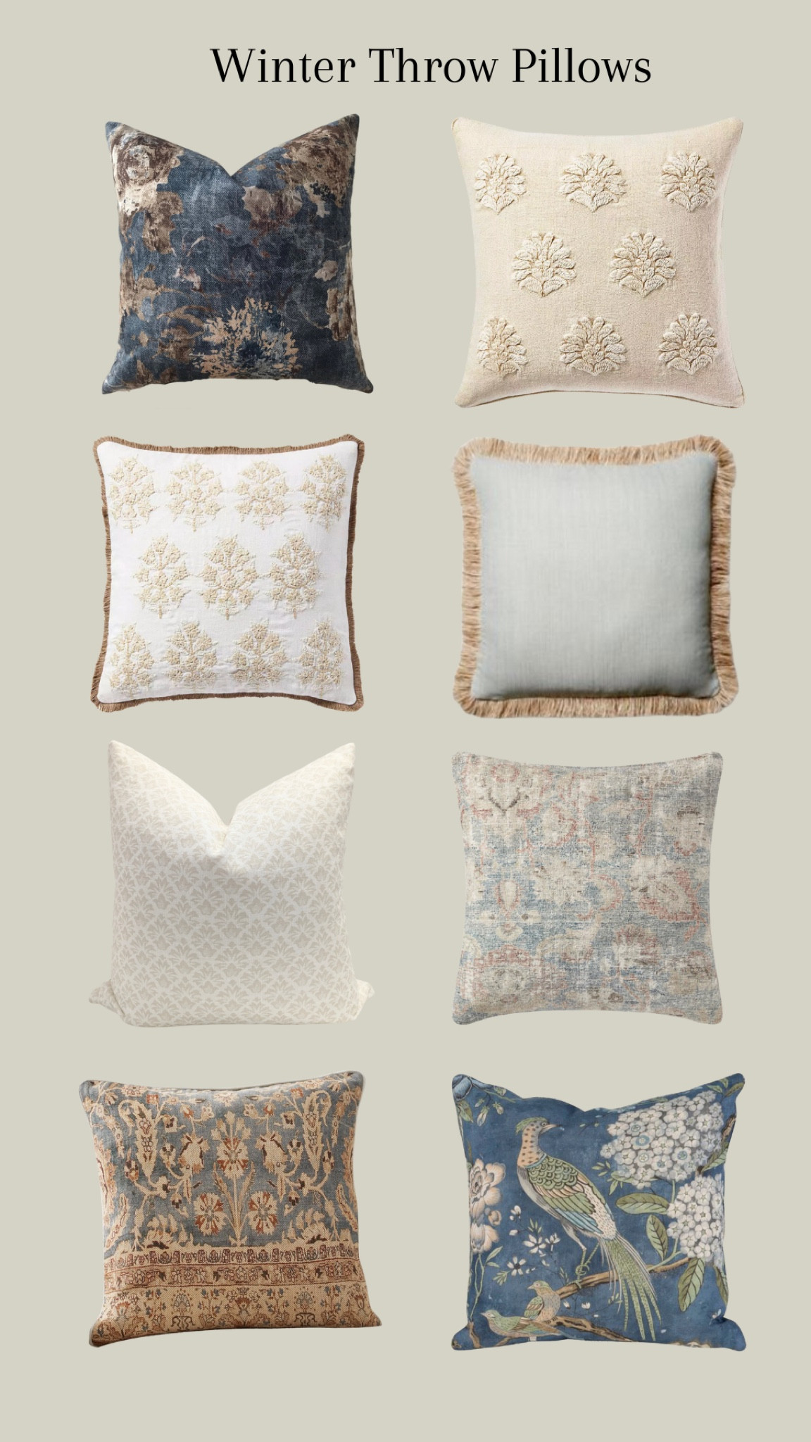 Winter Throw Pillows #winterdecor #homedecor #throwpillow #winterpillow #interiordesign 

#LTKSeasonal #LTKstyletip #LTKhome