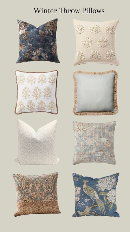Winter Throw Pillows #winterdecor #homedecor #throwpillow #winterpillow #interiordesign 

#LTKSeasonal #LTKstyletip #LTKhome