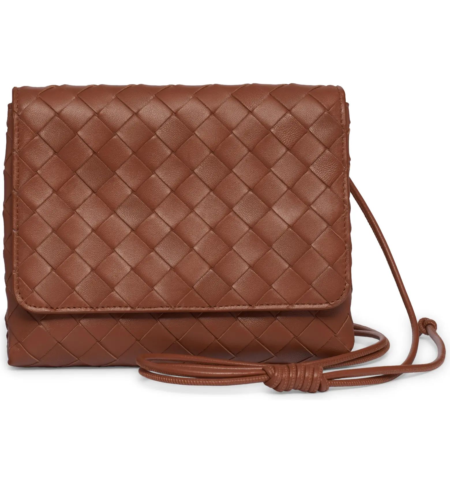 Mini Intrecciato Leather Crossbody Bag | Nordstrom