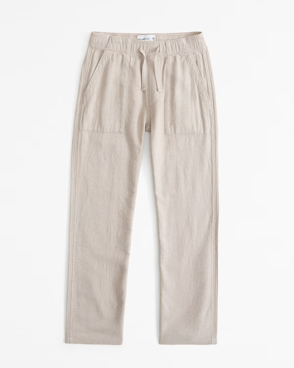 boys linen-blend pull-on pants | boys new arrivals | Abercrombie.com | Abercrombie & Fitch (US)