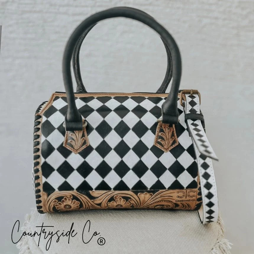 Aspen Tooled Leather Speedy Bag | Dani Morgan's Boutique