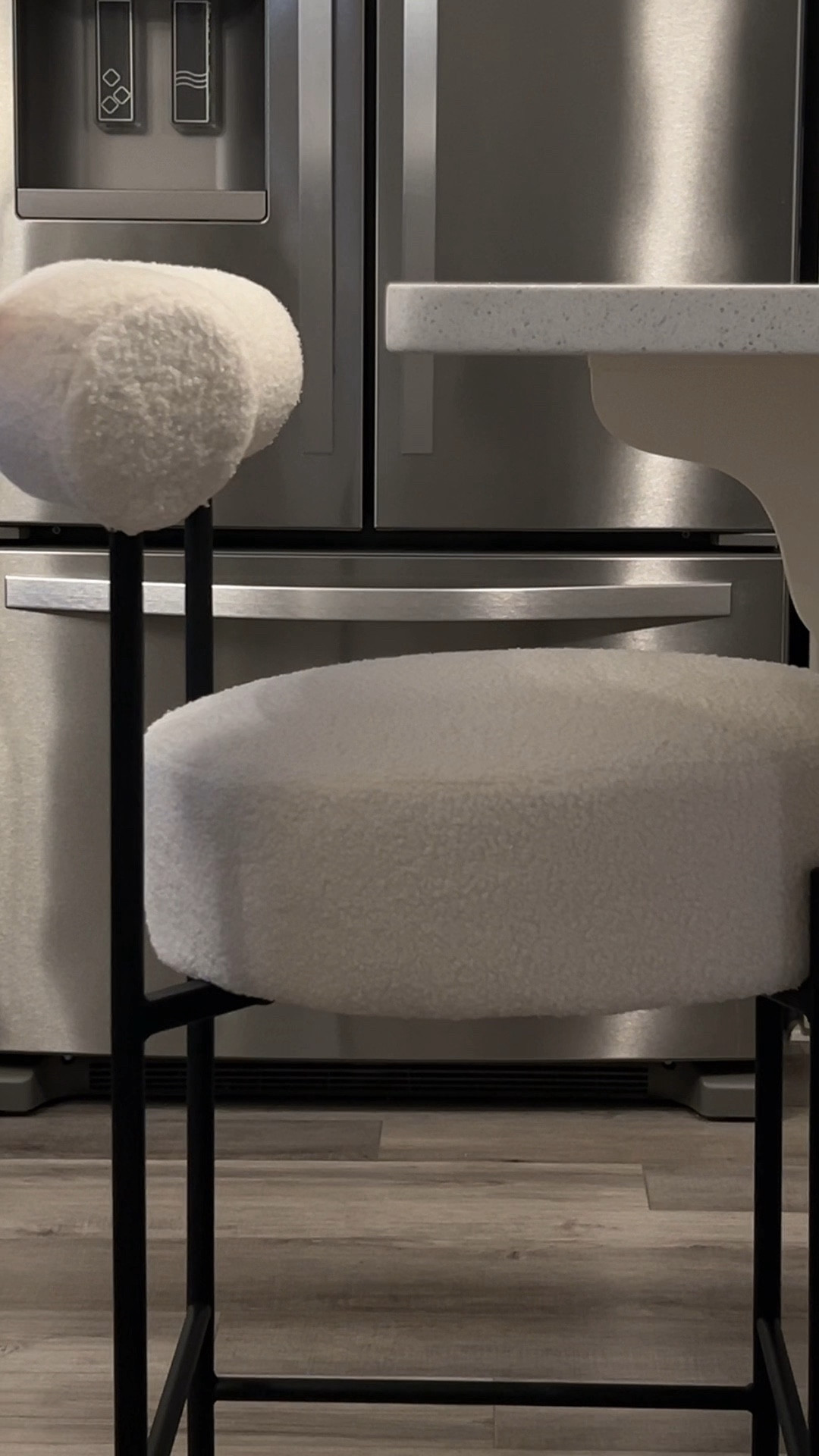 New year, new kitchen counter stools 🤎 

These stools are so incredibly cozy and I love how they gave a more modern look to my kitchen island for just under $400!!! Available in a few different colors/fabrics!

#LTKstyletip #LTKhome #LTKVideo