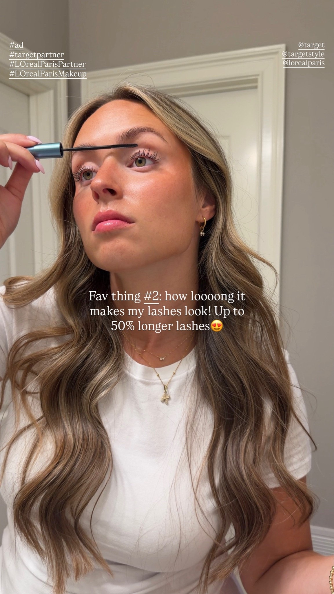 #ad #LOrealParisPartner 50% longer lashes and no smudging all day… I’ll take it! Shop here! ✨
@lorealparis @targetstyle @Shop.LTK @Target 
#targetpartner #LOrealParisPartner #LOrealParisMakeup #liketkit