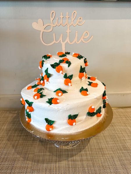 Cutie on the Way Baby Shower Cake Topper 