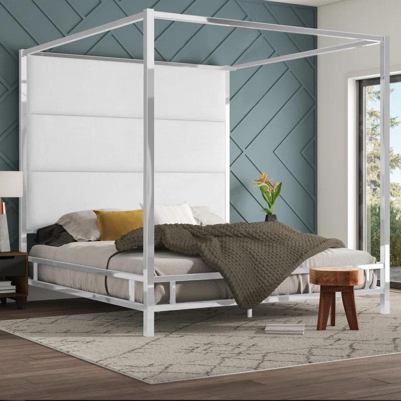 Moyers Upholstered Canopy Bed | Wayfair North America