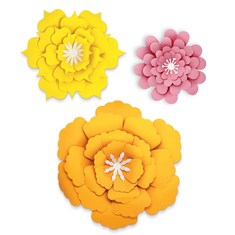 Happily Ever Elementary Creatively Inspired Orange, Yellow, Pink Flowers Dimensional Accent | Amazon (US)