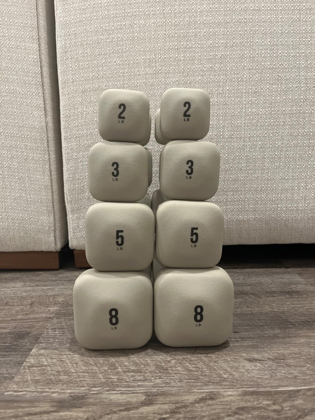 WeGym SafeGrip Square Dumbbells with Anti Slip Handles, Aesthetic Free Weights for Home Workouts,... | Amazon (US)