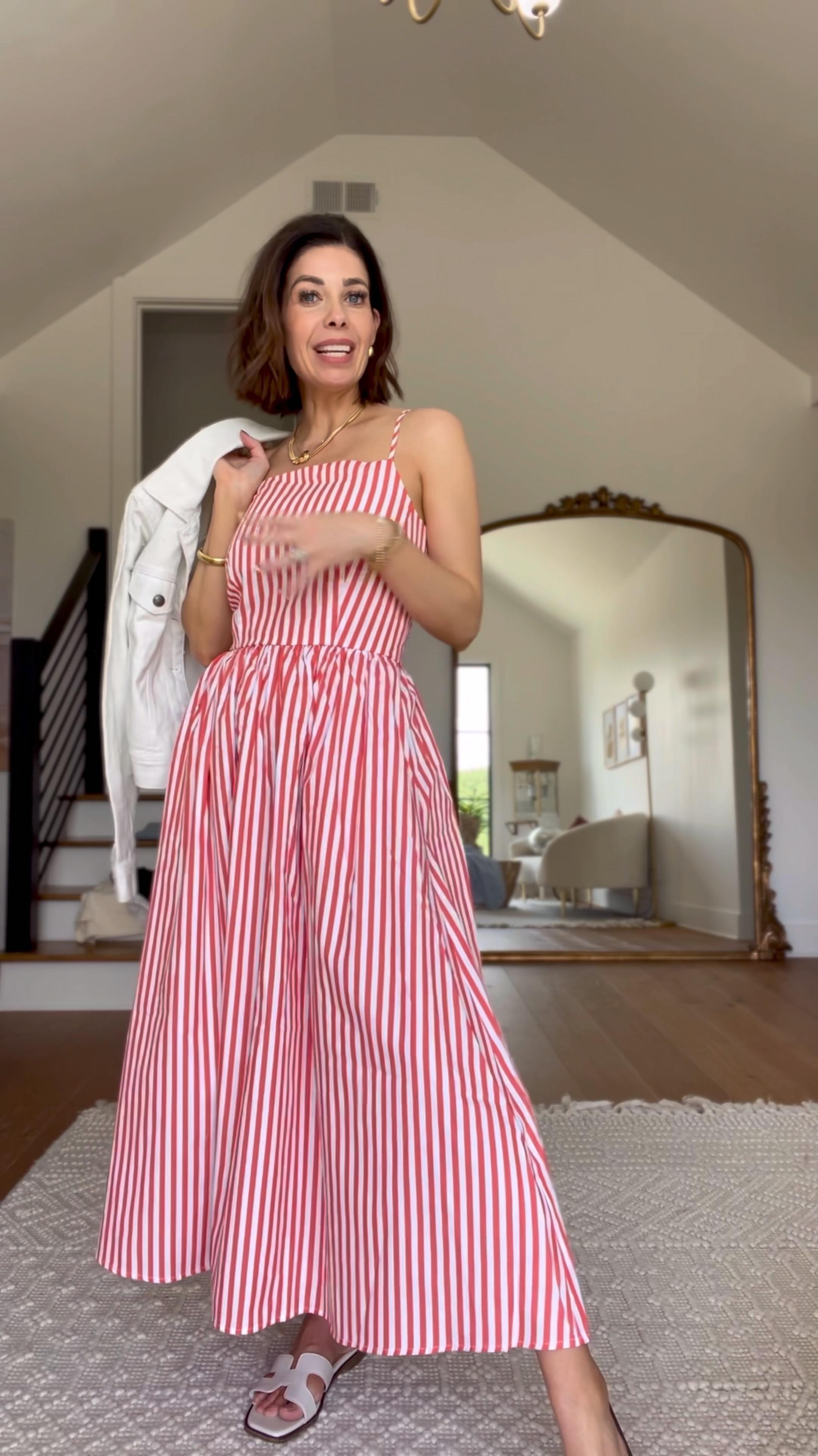 The cutest striped midi dress perfect for summer! 

#LTKVideo #LTKTravel #LTKOver40