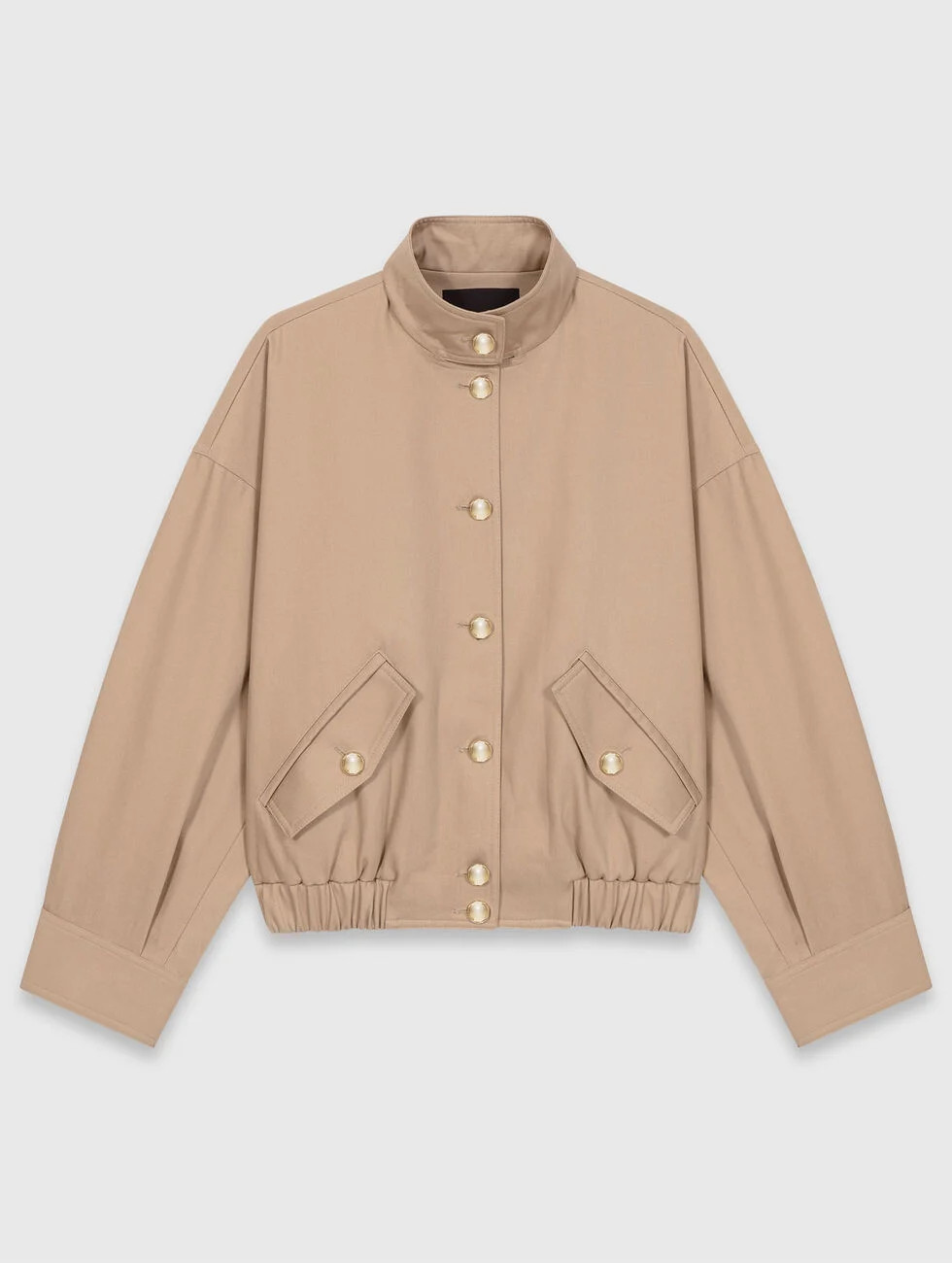 Cotton bomber jacket Natural for Women | Maje | Maje US