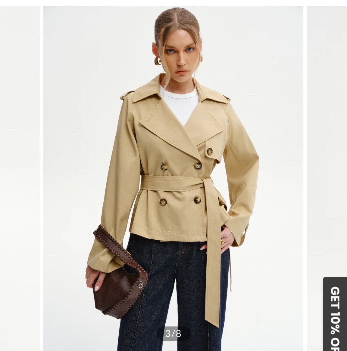 perfect cropped trench