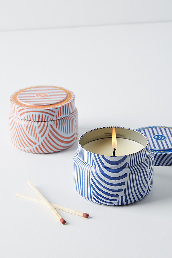 Capri Blue Candle Tin By Capri Blue in Blue Size ALL | Anthropologie (US)
