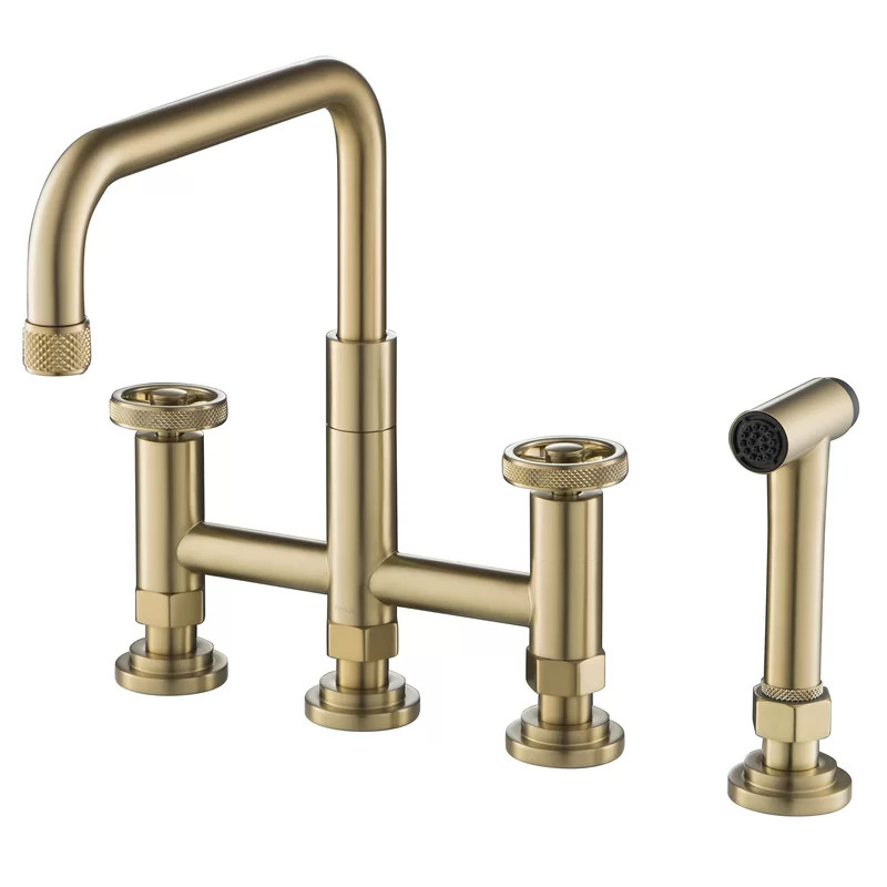 Urbix Bridge Faucet with Side Sprayer | Wayfair Professional