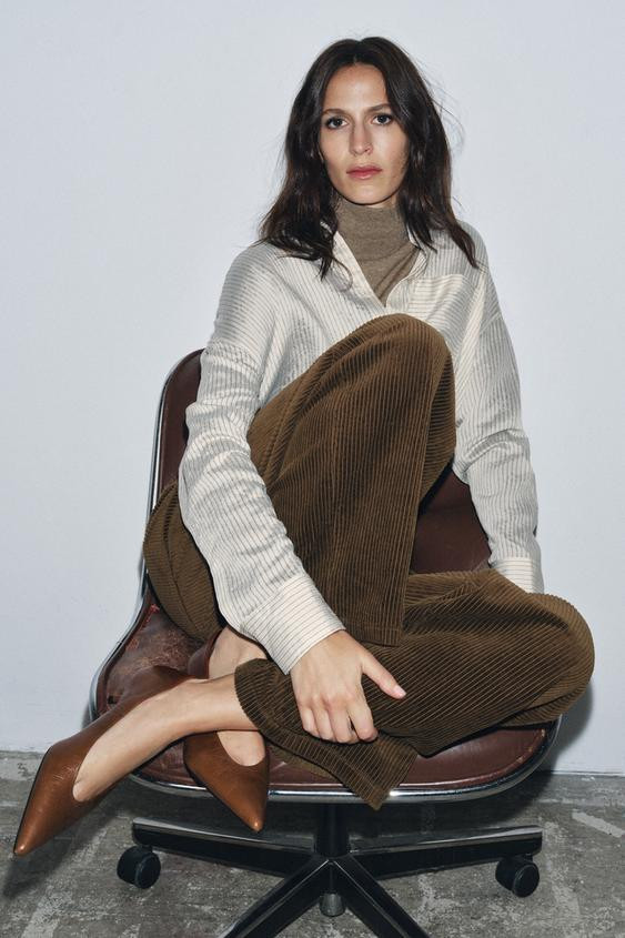 LEATHER KITTEN HEEL SHOES | Zara AU