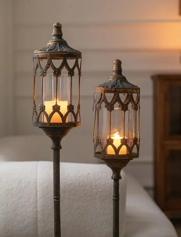 Chasity Floor Lantern - Small | River Chic Designs